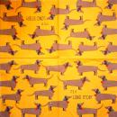 HUN-016 Dogs - 3-ply (orange) - ppd - Ute Krause - It´s a long story